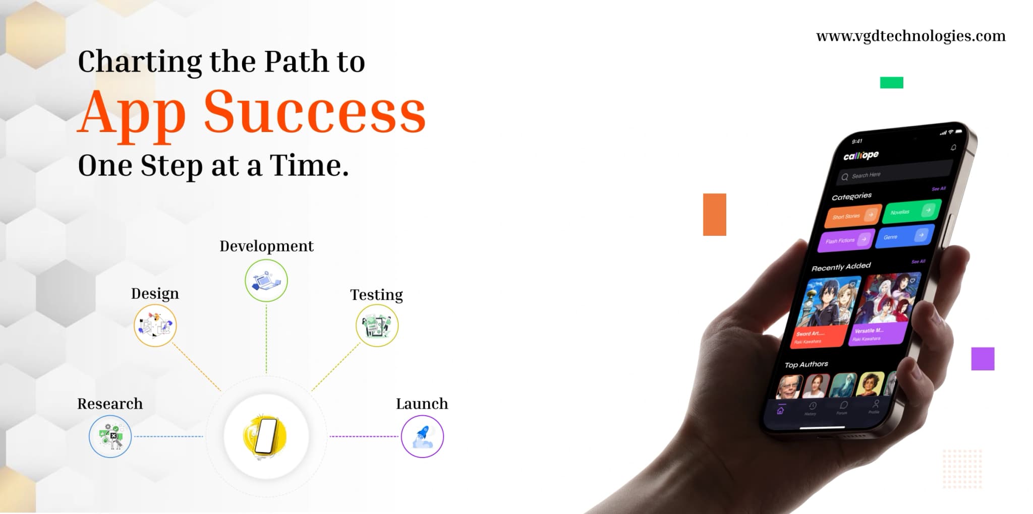 Mobile app development workflow from design sketches to app store release