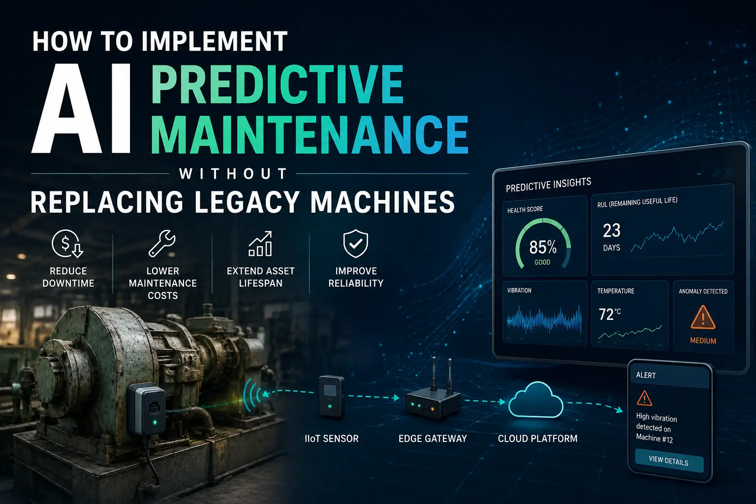Predictive maintenance dashboard for industrial equipment