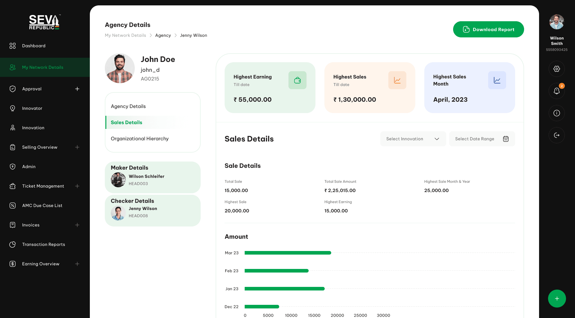 Network Detail module screenshot